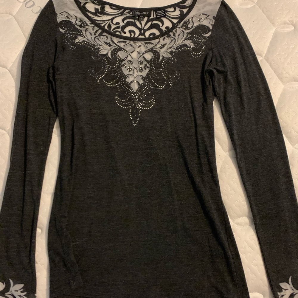 Beautiful Miss Me embellished top